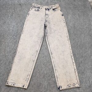 NEW Signature 8 Jeans Womens‎ Small Beige Straight Acid Wash High Rise Ladies
